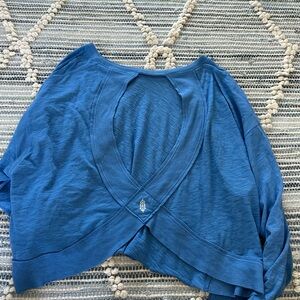 FP Movement by Free People Blue Long Sleeve Top